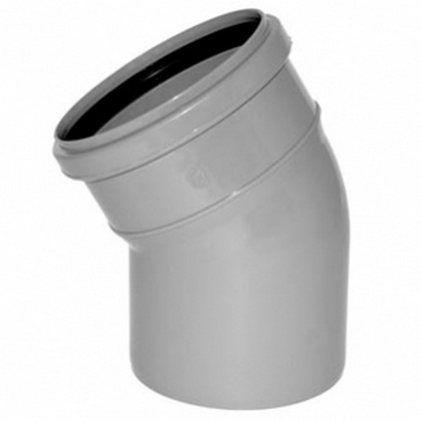 Отвод пп 110х45* "ПОЛИТЭК" — фото 1