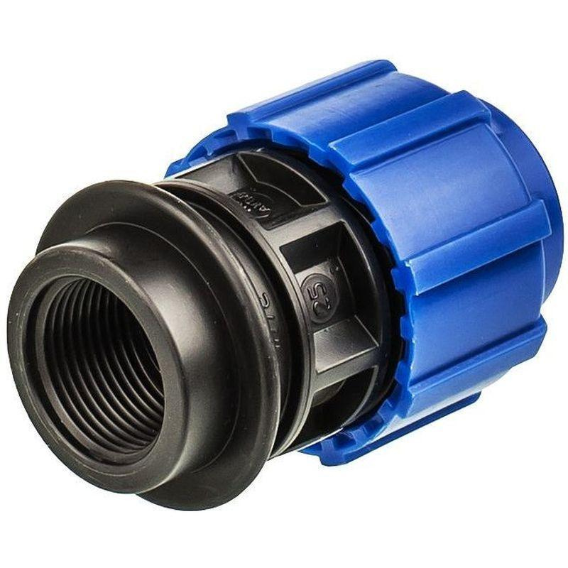 Муфта с внутр.резбой 25х1/2 ПНД "ПОЛИТЭК" — фото 1